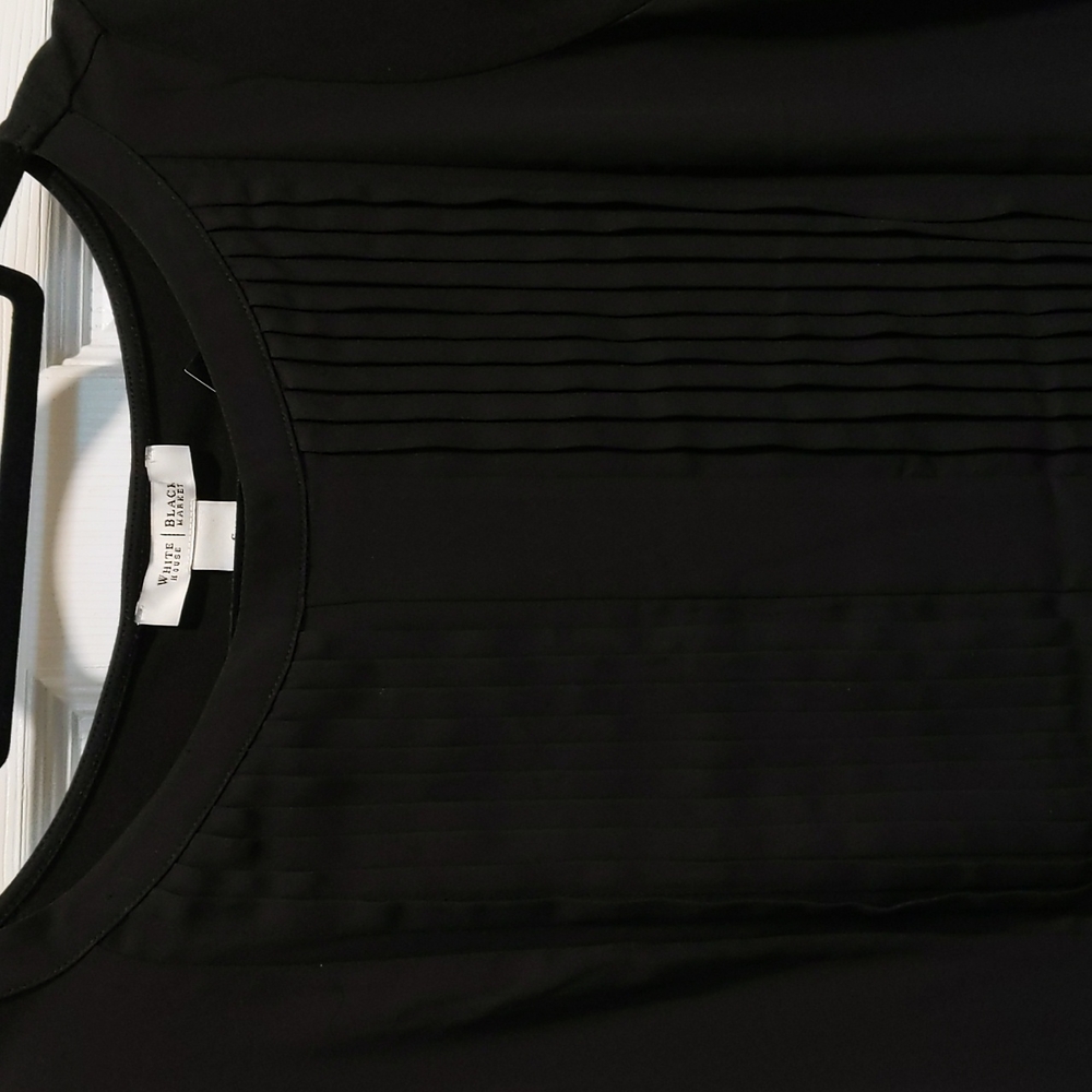 NWT Black Short-Sleeved Blouse